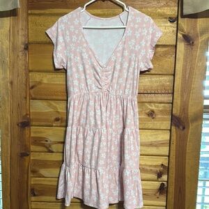 No Boundaries Pink Floral Dress (Large)